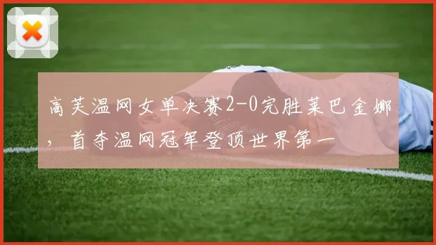 高芙温网女单决赛2-0完胜莱巴金娜,首夺温网冠军登顶世界第一